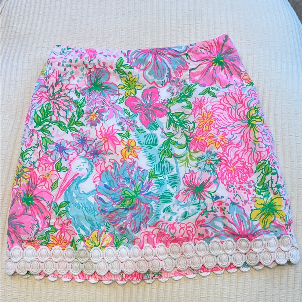 Lilly Pulitzer Vibrant Floral Mini Skirt